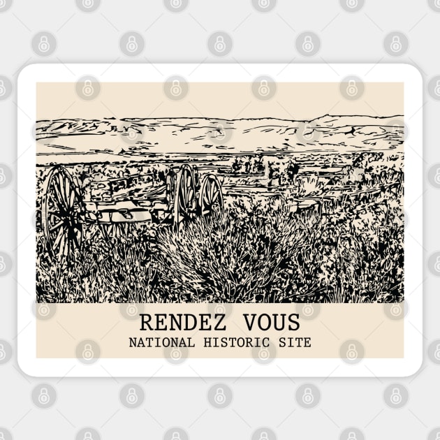 Rendezvous National Historic Site Sticker by Lakeric